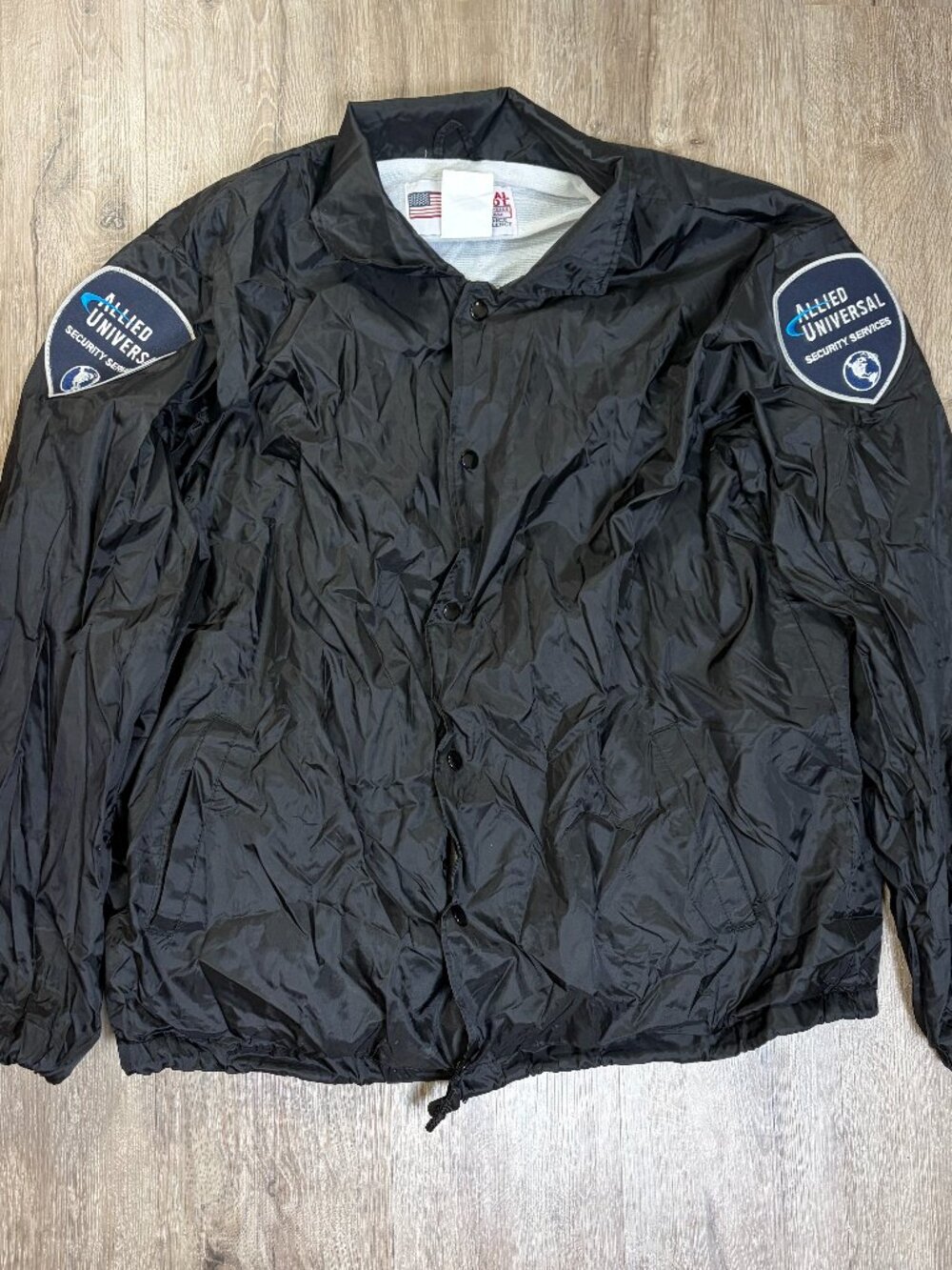 National Front‎ Allied Universal Security Windbreaker Large Jacket Coat